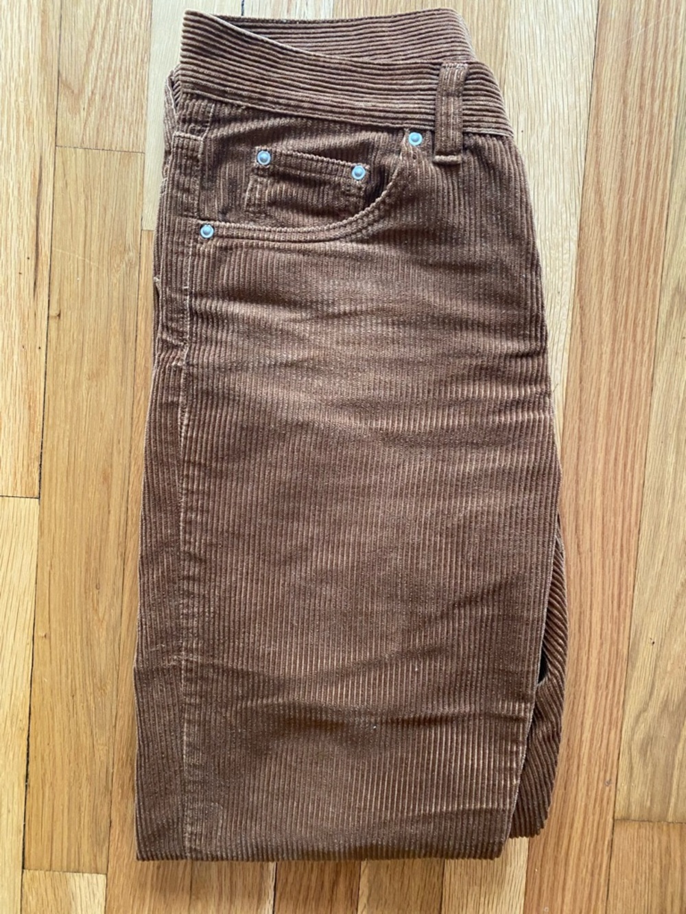 Carhartt WIP Brown Corduroy Button-Fly Pants